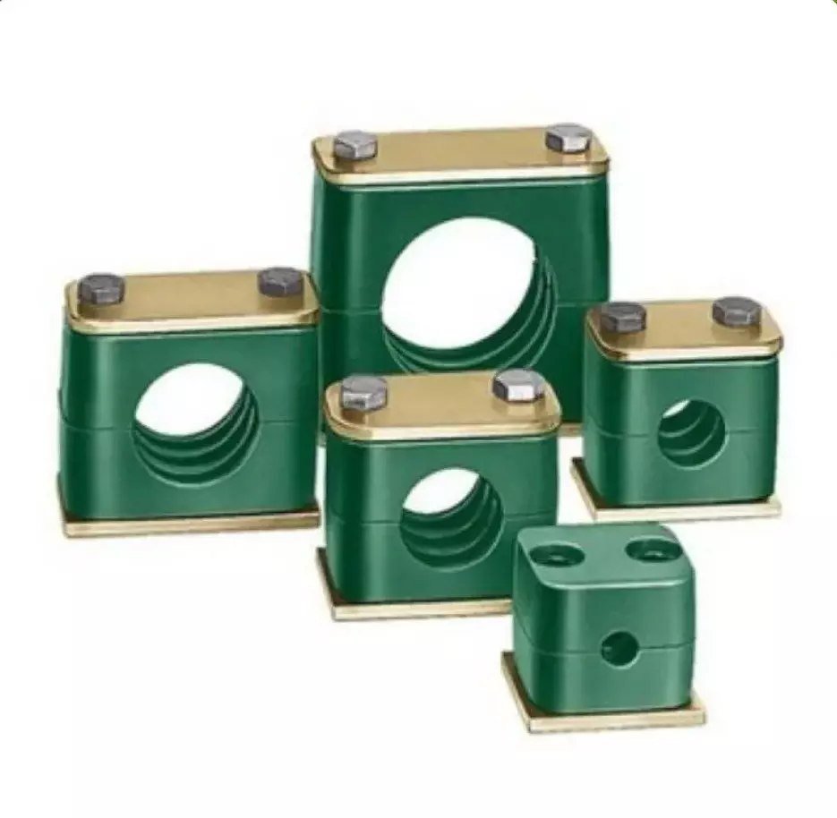 بست لوله ریلی دوقلو Pipe Clamp DIN 3015